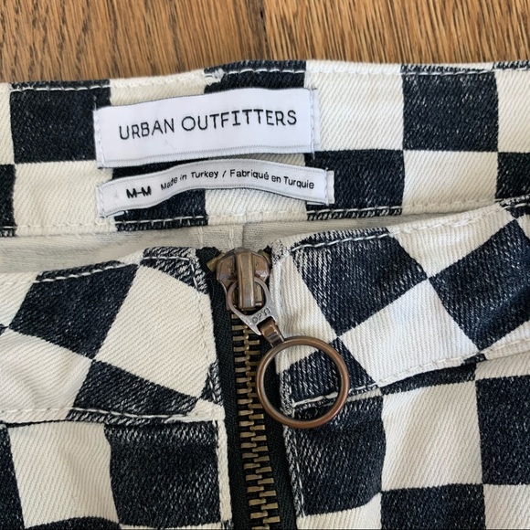 Urban Outfitters Checkered Denim Skirt - Picture 3 of 3